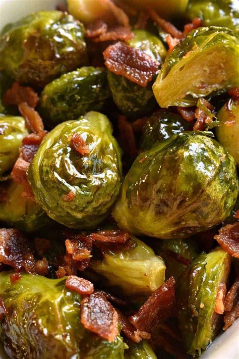 Maple Bacon Roasted Brussels Sprouts Lemon Tree Dwelling