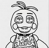 Fnaf Chica Withered Ausmalbilder Nights Glamrock Getcolorings sketch template