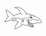 Shark Coloring Pages Cartoon Baby Scary Goblin Printable Print Whale Colouring Drawing Clipart Mouth Open Cute Color Getcolorings Mako Realistic sketch template