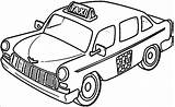 Taxi Coloring Pages Cab Drawing Driver Realistic Car Wecoloringpage Pencil Sketch sketch template
