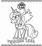 Luna Coloring Princess Pages Mlp Pony Little Celestia Kids Bestcoloringpagesforkids Choose Board Nightmare Moon sketch template