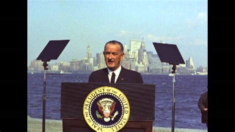 lbj remarks   signing    immigration nationality act