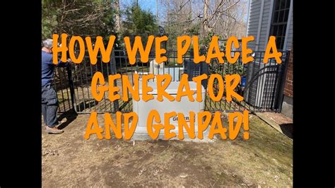 place  generac generator  genpad youtube