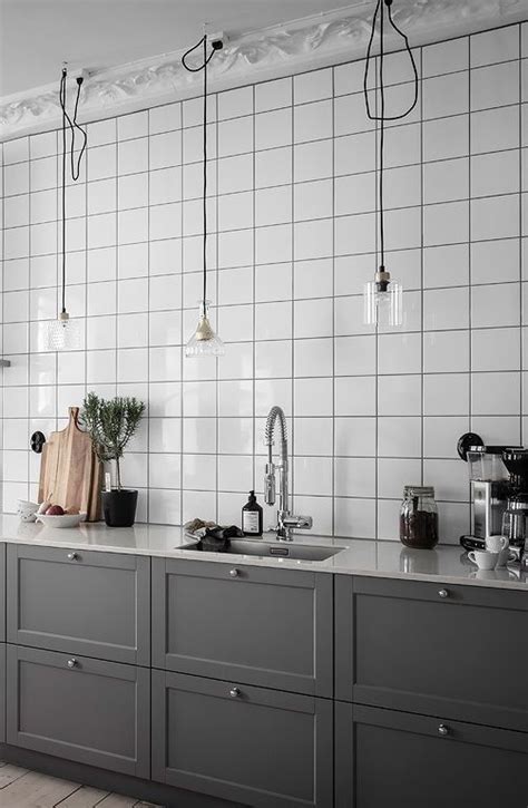 spacious grey kitchen   white tile wall coco lapine design home remodeling home decor