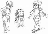 Away Spirited Character Coloring Chihiro Pages Model Sheets Ghibli Studio 千尋 2001 神隠し Viaje El Concept Drawing Lines Library Living sketch template