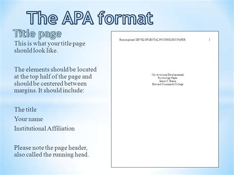 format paper  title page armypassa