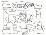 Samson Coloring Pages sketch template