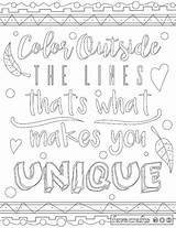 Coloring Color Pages Lines Outside Adult Favecrafts Quote sketch template