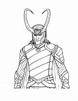 Loki Travesuras Colorear sketch template