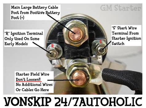 chevy starter motor wiring diagram