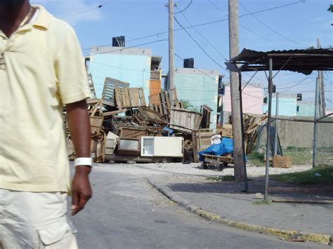 The Barricades Outside Tivoli Gardens Kingston Jamaica