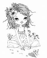 Digi Rose Stamp Coloring Pages Lili Stamps Drawings Printable Uploaded User sketch template