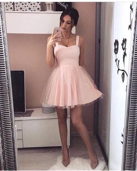 Pink Sweetheart Short Prom Dress A Line Lace Up Homecoming Dress Party