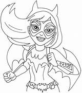 Coloring Super Hero Pages High Batgirl Printable Wanting Too These sketch template