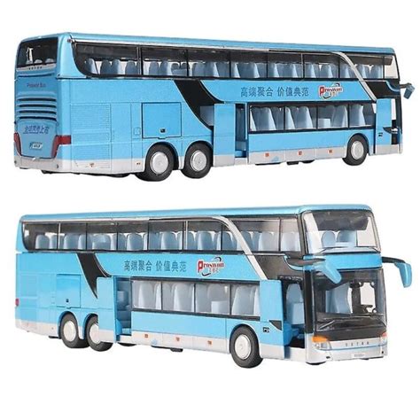 setra luxury coach bus legetojsbil diecast miniature model pull  lyd og lys paedagogisk