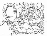 Coloring Pages Disney Animal Fish Wuppsy Nemo Printables Kids sketch template