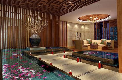 spa  spa interior wood ceiling design  house   house