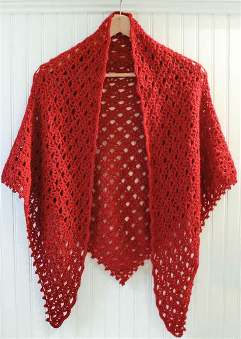 lacy shawl crochet pattern  beaded edging