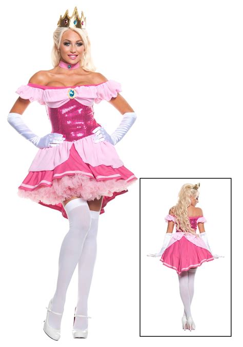 Bowser And Peach Pink Princess Costume Princess Peach