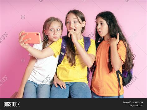 three teen girls image and photo free trial bigstock