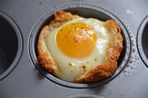 breakfast recipe easy egg  toast cups thrifty jinxy