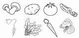 Sayuran Mewarnai Sayur Paud sketch template