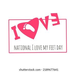 national love  feet day stock vector royalty