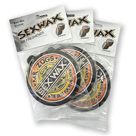 sex wax car air freshener coconut scent 3 pack food beverages tobacco food items fruits
