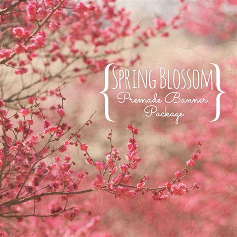 piece set spring blossom banner package  formosadesigns spring blossom blossom spring