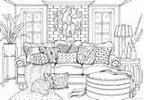 Sofa Coloring Favoreads sketch template