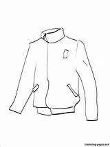 Coloring Jacket Winter Pages Getcolorings Windbreaker Outer Garment Picolour Colouring Print sketch template