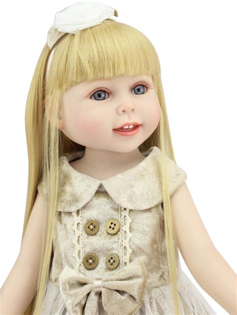 girl baby doll  long blonde hair world reborn doll