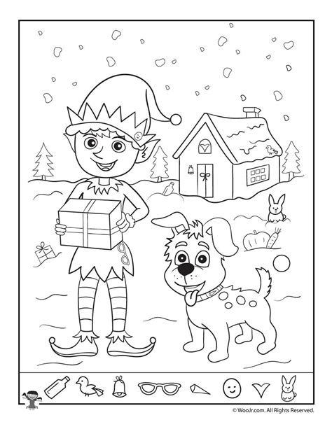 christmas hidden pictures printables