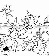 Jerry Tom Coloring Beach Pages Disney Summer Printable Christmas Getcolorings Getdrawings Library Clipart Popular Colorings sketch template