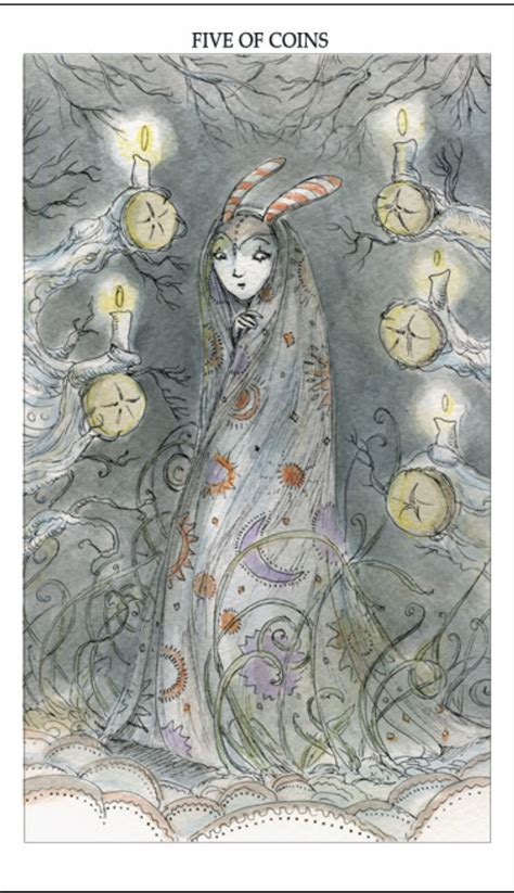 Featured Card Of The Day 5 Of Pentacles Joie De Vivre