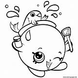 Shopkins Coloring Pages Petkins Printable Fishbowl Print Color sketch template