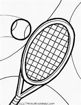 Tennis Coloring Pages Ball Racket Court Drawing Clipartmag Template Getcolorings Player Clipart Dorable sketch template