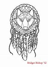Dreamcatcher Acchiappasogni Catcher Lupo Drawings sketch template