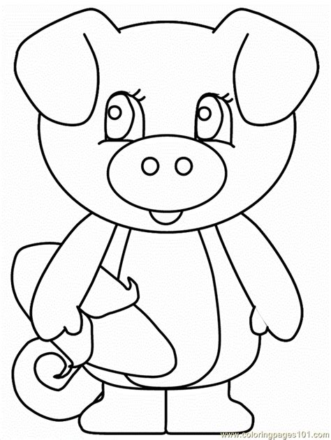 printable cute pig coloring pages