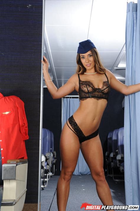 Eva Lovia Sexy Stewardess Fap That