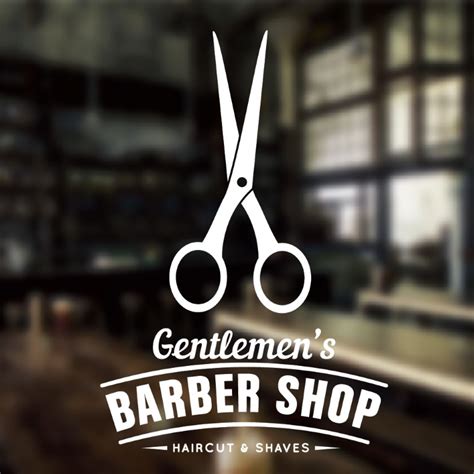 Haircut Classic Hair Salon Barber Shop Vinyl Sign