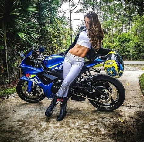 Susuki Gsxr Cafe Racer Girl Motorbike Girl Motorcycle Girl