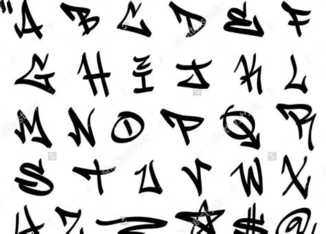 huruf grafiti contoh grafiti huruf keren   abjad grafiti