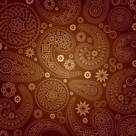 decorative pattern template dark flat classical brown decor vectors