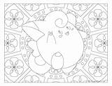Coloring Clefairy Pokemon Windingpathsart Adult sketch template