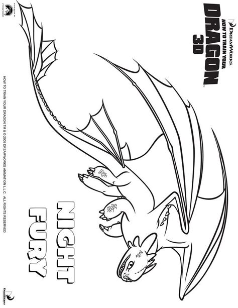 nightfury coloring page dragon coloring page  train  dragon