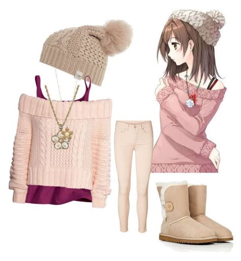 anime inspired outfit  bonjour  ally   polyvore featuring ugg australia hm
