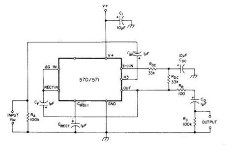 electronic parts  schematic diagram compressor circuit   compandor ic