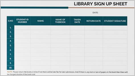 sign  sheet template word