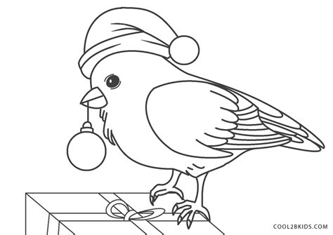 christmas bird coloring coloring pages